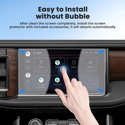 قطعتان من واقي الشاشة لسيارة Toyota Venza 2021-2025، واقي شاشة لمس 12.3 بوصة من الزجاج المقسى، غطاء شاشة عرض الملاحة، طبقة حماية للمعلومات والترفيه in Kuwait