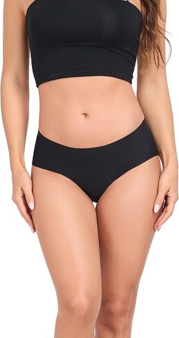 Seamless Underwear Women No Show Hipster Panties Mid Rise Full Coverage Soft Panties in Saudi Arabia