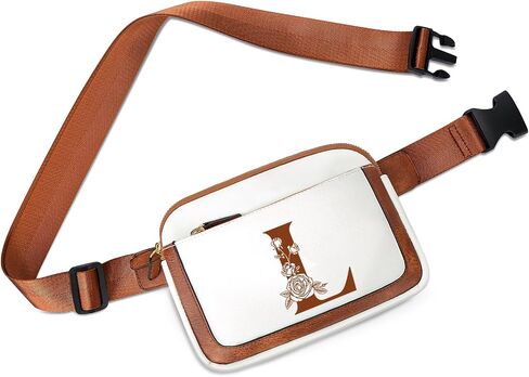 Birthday Gifts for Women, Bridesmaid Graduation Teacher Gifts, Initial Fanny Pack Belt Bag Small Crossbody Bags, Personalized Gift for Mom Her Grandma,K in Saudi Arabia