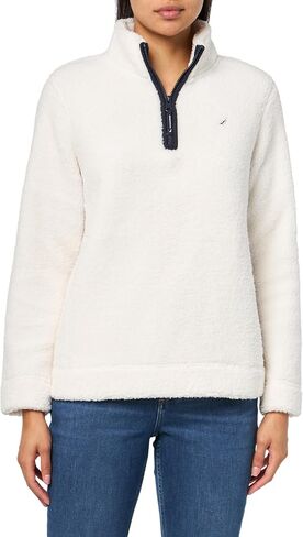 Nautica Women's Mockneck Fleece Sweater Pullover in Saudi Arabia