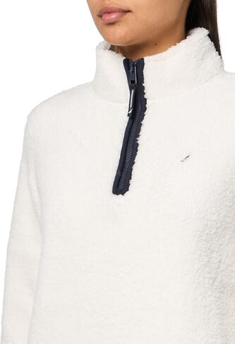 Nautica Women's Mockneck Fleece Sweater Pullover in Saudi Arabia