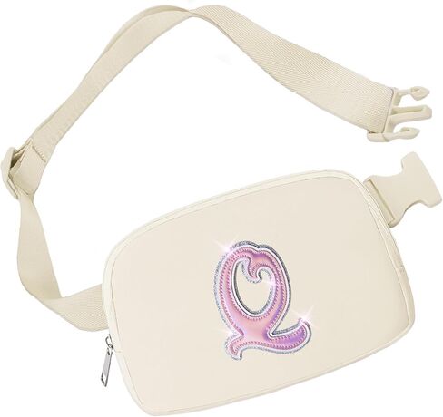 Leather Letter Belt Bag Cute Crossbody Bags Travel Fanny Waist Pack Trendy Stuff Christmas Birthday Gifts for Girls in Kuwait