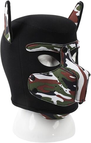 Halloween masks for men and women party rave night, alternative role play dog head mask headgear in Saudi Arabia