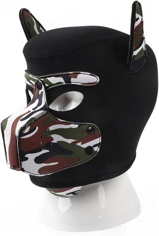 Halloween masks for men and women party rave night, alternative role play dog head mask headgear in Saudi Arabia