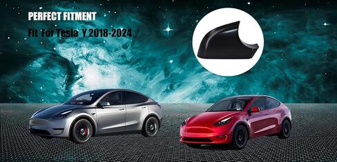 تناسب طراز Tesla Model Y حامل مرآة الجناح الأمامي السفلي درج صينية 2018-2024 ， استبدال الغطاء السفلي للمرآة الجانبية لإصلاح Tesla Model Y Wing Wing (الأسود الأيمن) in Kuwait