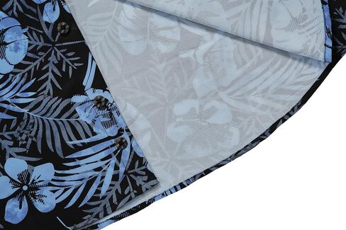 Mens Hawaiian Shirt Short Sleeve, Tropical Button-Down, Lightweight Summer Beachwear in Kuwait