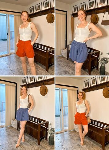 Neweek Women's Sleeveless Vest Button Front Tank Tops Ribbed Knit Square Neck Picot Trim Slim Fitted Y2K Shirts 2025 in Kuwait