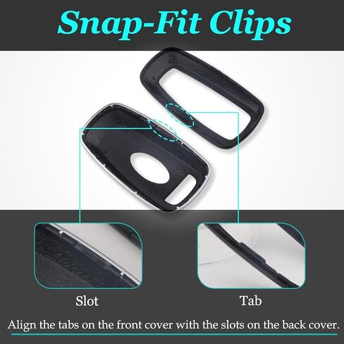 QBUC for Ford Key FOB مع سلسلة Keychain Full Protection SHELL DAB المتوافقة مع 2018-2025 Expedition Explorer Edge Escape Mustang F-150 Ranger Maverick Lincoln (Carbon Fiber) in Saudi Arabia