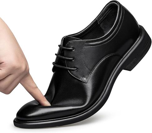 ZRO Men's Light Luxury Soft Fashion Business Casual Shoes Lightweight and Comfortable Lace up Four Seasons Versatile Men's Formal Shoes in Saudi Arabia