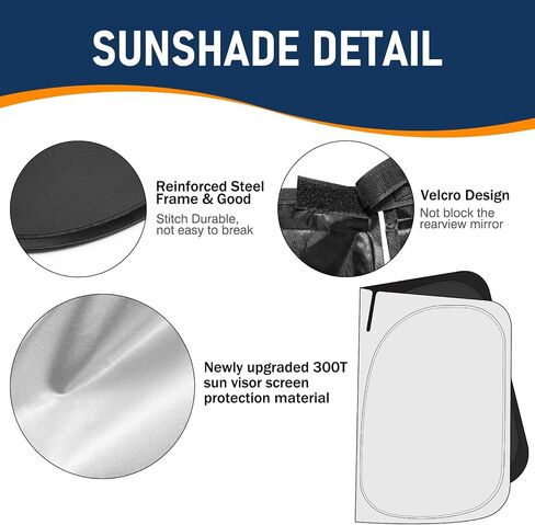 ل Toyota Camry Sun Shade 2018-2023 2024 Le Xle Hybrid Se Xse Sedan ، تغطي النافذة الأمامية للسيارة واقي Sun Visor ، وكتل قابلة للطي الأشعة فوق البنفسجية الزجاج الأمامي من أجل إكسسوارات تويوتا كامري in Kuwait