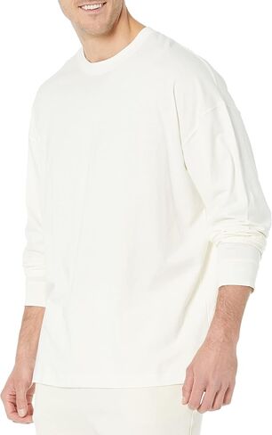 Amazon Essentials Men's Long-Sleeve T-Shirt Oversized-Fit Organic Cotton in Saudi Arabia