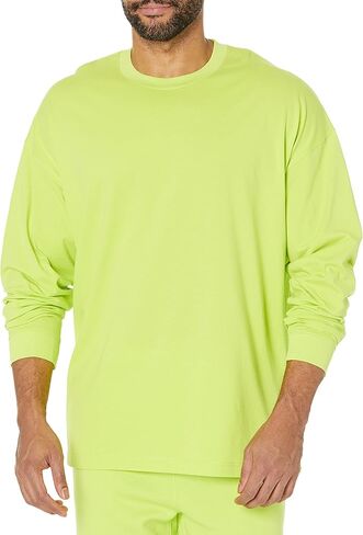 Amazon Essentials Men's Long-Sleeve T-Shirt Oversized-Fit Organic Cotton in Kuwait