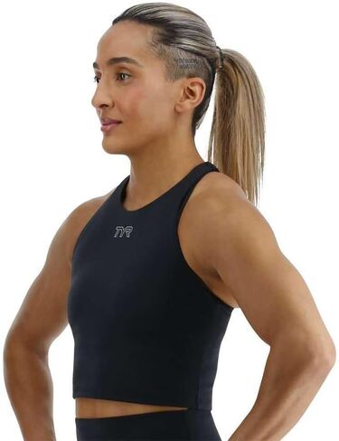 TYR Women's Elite Cropped High Neck Sports Bra in Saudi Arabia