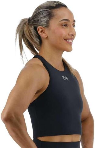 TYR Women's Elite Cropped High Neck Sports Bra in Saudi Arabia