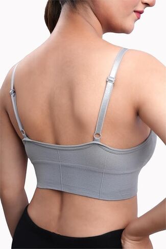 Sangani® Women Women Pated Wire Free Sports Bra Fitness Yoga Gymwear Stypysle (حزمة 3) الحجم المجاني (28-32) in Saudi Arabia