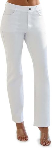 iconoflash women jeggings مع 4 جيب سحب الجيب على مستقيمة جين طماق مع حلقات الحزام (متوفرة بحجم زائد) in Kuwait