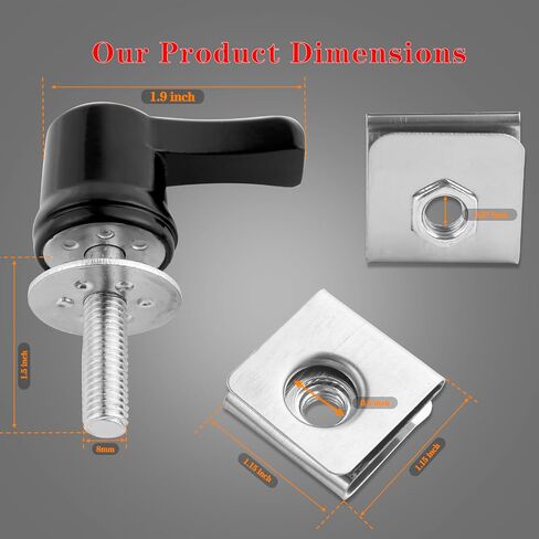 Saddlebag Lever Lock Fastener Bolt Nut Mounting Security Hardware Theft Deterrent System Twist Block Compatible with Touring Road Street Glide Ultra Electra Road King Softail in Saudi Arabia