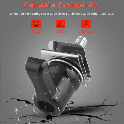 Saddlebag Lever Lock Fastener Bolt Nut Mounting Security Hardware Theft Deterrent System Twist Block Compatible with Touring Road Street Glide Ultra Electra Road King Softail in Saudi Arabia