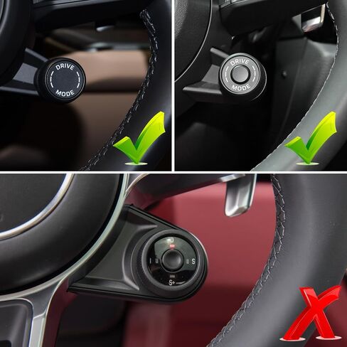 يتوافق Jaronx مع مقبض Mode Mode Porsche Teadering Wheel ، غطاء Diad Dial Diving متوافق مع Cayenne 2024-2025 ، Panamera 2021-2025 ، Macan 2022-2024،911 2019-2024 ، Taycan 2020-2025 (Sporty Red) in Kuwait