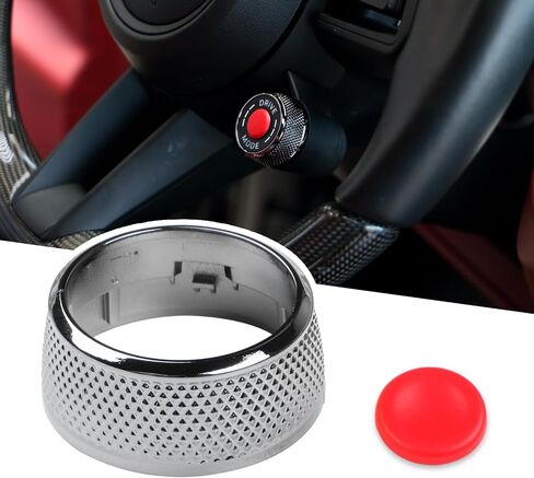 يتوافق Jaronx مع مقبض Mode Mode Porsche Teadering Wheel ، غطاء Diad Dial Diving متوافق مع Cayenne 2024-2025 ، Panamera 2021-2025 ، Macan 2022-2024،911 2019-2024 ، Taycan 2020-2025 (Sporty Red) in Kuwait