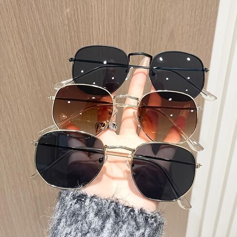 60-Pack Wholesale Metal Sunglasses - 3 Colors (30 Gold/15 Black/15 Dual-Tone) | UV400 Bulk in Saudi Arabia