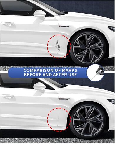 Glacier White Metallic(LS9R/2Y) Touch Up Paint Repair Kit Compatible with Audi - DIY Kit Exactly Matches Chips and Nicks in Kuwait