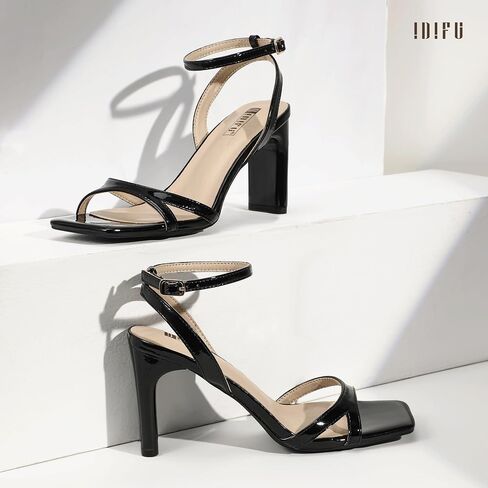 idifu in3 strappy cheels for women low block low block stunky heeled heeled square square open tee tee tee straps wedder the gresudation shoes shoes most strendy strap cheels legl in Saudi Arabia