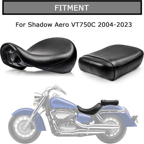 PSLER Rear Passenger Seat Pillion Cushion Seat for Shadow Aero VT750C 2004-2023 in Kuwait