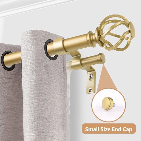 KAMANINA Bronze Replacement Finials for 3/4 or 5/8 Inch Curtain Rods, Modern Drapery Rod Finials with M6 Standard Screws, End Cap Style,2 Pack in Kuwait