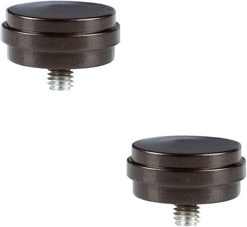 KAMANINA Bronze Replacement Finials for 3/4 or 5/8 Inch Curtain Rods, Modern Drapery Rod Finials with M6 Standard Screws, End Cap Style,2 Pack in Kuwait