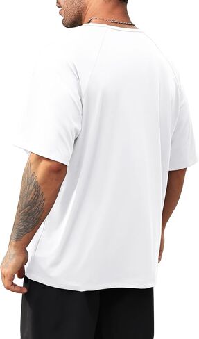 NIASHOT Mens Athletic Short Sleeve T-Shirts Lightweight Moisture Wicking Running Workout Gym Tops in Saudi Arabia