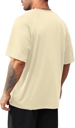 NIASHOT Mens Athletic Short Sleeve T-Shirts Lightweight Moisture Wicking Running Workout Gym Tops in Saudi Arabia