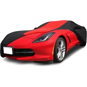 Soft Stretch Car Cover Custom-fit for C7 Corvette 2014-2019 Accessories for Indoor Underground Garage Car Show & Storage Dust Protection (Stingray, Grand Sport, Z06, ZR1)