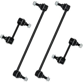 Sway Bar Links, Replacement For Front Rear Stabilizer Sway Bar End Link Kits Compatible With 2011-2013 Kia Sorento, 2007-2012 Hyundai Santa Fe - 4 Pcs