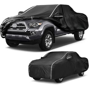 Waterproof Car Cover for Toyota 4Runner 2002-2025 with Silver Reflective Strips, All-Weather Custom Fit for 4Runner Full Exterior Covers with Zipper Door, Sun Rain Dust Snow Protection