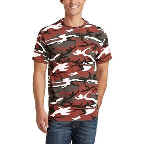 JustBlanks Men's Camouflage Tee Shirts - 100% Cotton Short-Sleeve T- Shirt - Military Camo Crewneck Shirt for Men