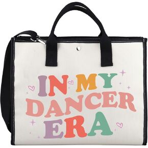 XYANFA Dance Canvas Tote Bag Dance Lover Gift Dance Mom Gifts Dancer Gift Dance Girl Teacher Instructor Dancer Tote Bag