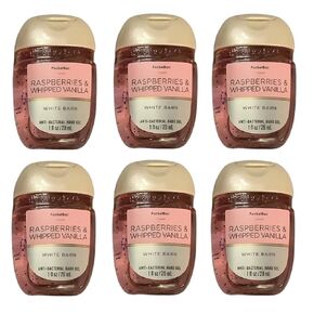 Raspberries and Whipped Vanilla 6-Pack Pocket Hand Sanitizers by Bath + Body Works/White Barn