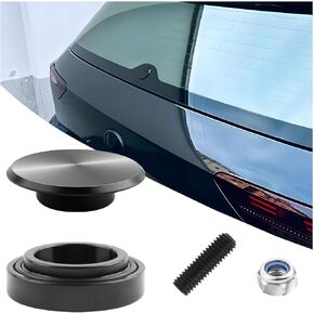 Rear Windshield Wipers Delete Plug,Aluminum Waterproof Rear Wiper Grommet Cap Compatible with Acura Honda Mazda Scion Volvo BMW,Professional Back Windshield Wiper Delete Plug