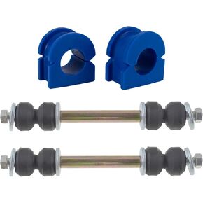 TRQ Front Supension Kit Sway Bar Brating Set Sway Bar Bar Link متوافق مع 2007-2018 Chevrolet Silverado 1500 GMC Sierra 1500
