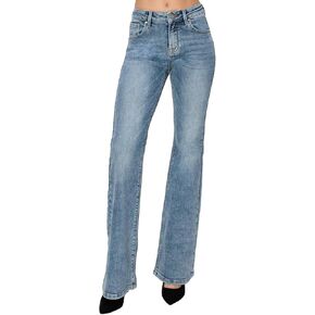 Risen Women's Mid Rise Bootcut Jeans