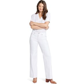NYDJ Women's Teresa Wide Leg Jeans in Optic White