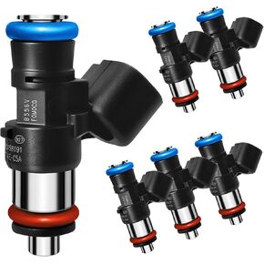 Set of 6 Upgraded 0280158091 Fuel Injectors Fits For Ford: Fusion/Flex/Edge/Taurus/Taurus X, For Lincoln: MKZ/MKX/MKS/KMT, For Mazda: 6/CX-9, For Mercury: Sable, 2007-2015 3.5L/3.7L V6 Gas