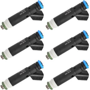 2000-2008 F150 4.2L 6Cyl Fuel Injectors,Compatible with/Ford F150 4.2 OHV EFI 2000-2008 |# 5L3Z9F593AA,5L3E-A6C| |1 Holes| |Set of 6|
