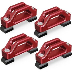ربط MZS أسفل المرساة مراسلة السرير مرابط t فتحات الصواميل متوافقة مع Tacoma Tundra RAM 1500 Gladiator Truck Deck Rail Sail for Cargo ، استبدل PT278-35160 PT278-35112 PT278-35111 RED 4PCS
