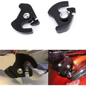 دراجة نارية قابلة للفصل دوارة التثبيت على مقاطع مزلاج Sissy Bar Clips - لجولة Harley Touring Softail Dyna XL883