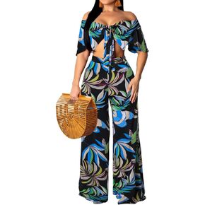 Women Sexy Swimsuit And Cover Up Set Wide Leg Jumpsuit Spaghetti Strap Top Long Pants Summer Beach Sets in Kuwait