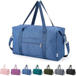 Narwey for Spirit Airlines Personal Item Bag 18x14x8 حقيبة واقية قابلة للطي للسفر القابلة للتجميع حقيبة من القماش الخشن للسفر للسفر على أكياس للطائرات تحت الليل للنساء والرجال (الأسود)