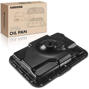 A-Premium Transmission Oil Pan with Drain Plug Compatible with 5R55E 4R55E 4R44E A4LD Transmission & Ford Explorer 1991-2001, Explorer Sport Trac 2001-2005, Bronco II 1985-1990, Ranger 1985-2007