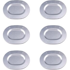 Metal Trunk Floor Pan Drain Plugs Set Plate Covers for 1967-1977 Body Galvanized Compatible with 67-77 All GM Big Car and All GM A-Body Chevelle Lemans Cutlass Nova Ventura Omega Silver 6 Pcs